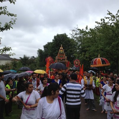 Sai Baba Idol at London Palkhi Yatra