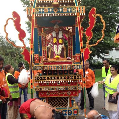 Beautiful Sai Baba Idol at Palkhi Yatra at London